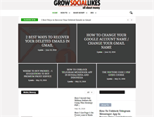 Tablet Screenshot of growsociallikes.com